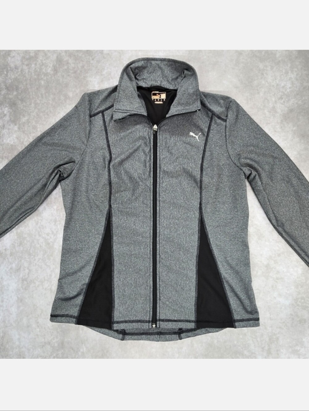 Puma Ribbed Zip-Up Athletic Jacket - Picture 4 of 15